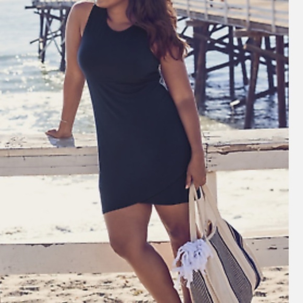 ATHLETA La Palma Women's Black Slip On Dress Sz S - Picture 3 of 11
